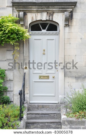 Front Door of an Old London Town House