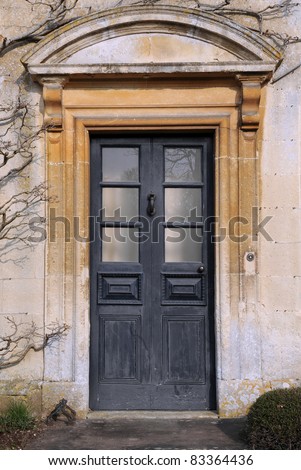 Front Door of a Georgian Era English Manor House