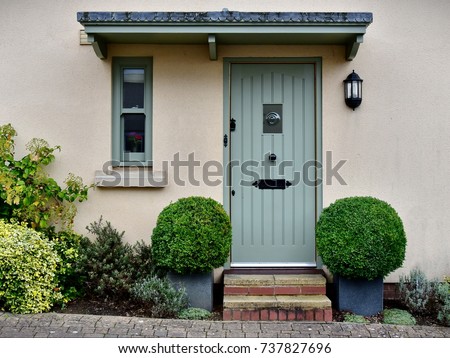 Front Door and Porch of an English Town House