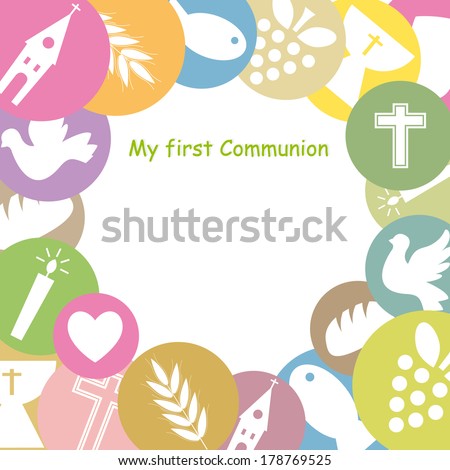 First Communion Invitation Card framework First Communion Invitation Card framework