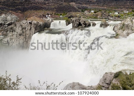Shoshone Falls near Twin Falls, Idaho during spring run-off, Snake River