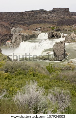 Shoshone Falls near Twin Falls, Idaho during spring run-off, Snake River
