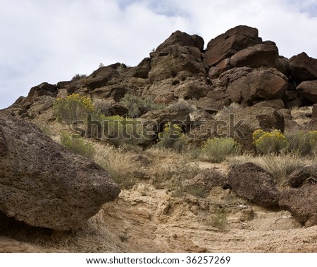 Desert Rocks near Taylor and Shelley, Idaho, Bonneville County