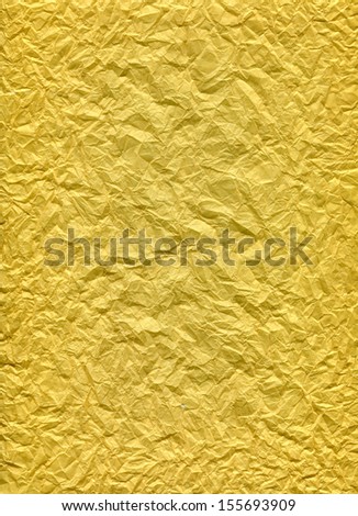 Paper yellow texture. Crumpled paper
