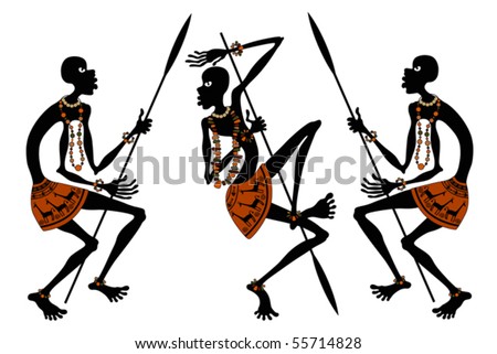 Pictures Of Africans. stock vector : africans