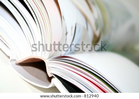 Blurred book closeup
