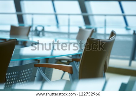 Light modern boardroom meeting