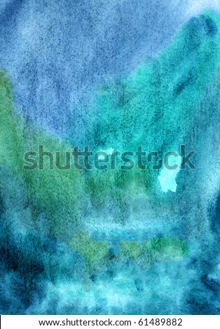 Deep dark blue background. Water color painting wallpaper