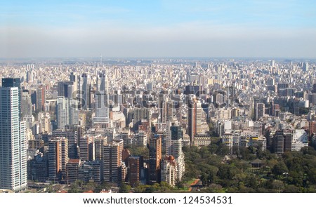 Aerial photo. Panorama of Buenos Aires, Argentina