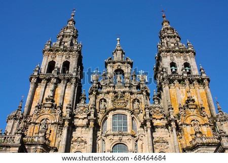 The cathedral of Santiago de Compostela is the reputed burial-place of Saint James the Greater, one of the apostles of Christ. It is the destination of the Way of St. James.