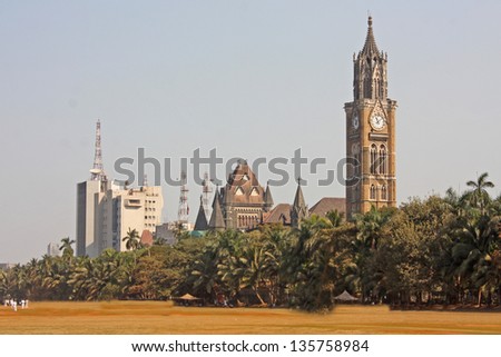 Rajabai Tower - historic clock tower, Bombay, India, Asia
