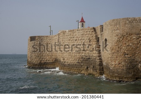 Sea Wall and Port of Acre, Israel