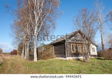 old Russian rustic house