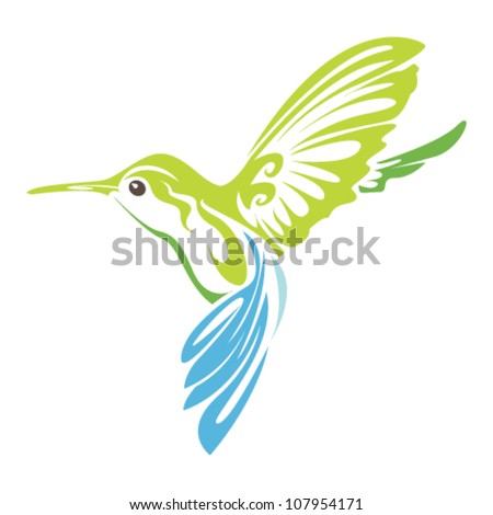 Hummingbird Stock Vector Illustration 107954171 : Shutterstock