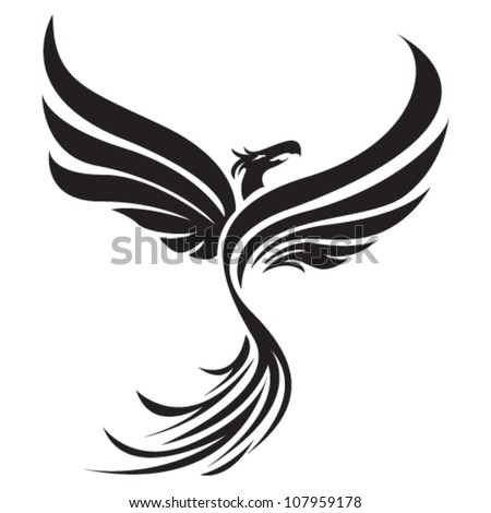 Tribal Phoenix Stock Vector Illustration 107959178 : Shutterstock