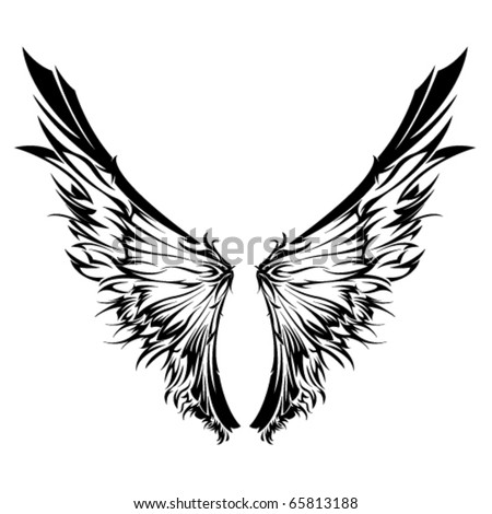 stock vector Tribal Wings