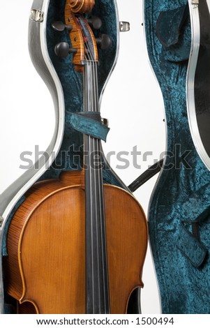 Cello in a case
