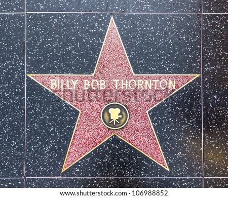 HOLLYWOOD - JUNE 26: illy ob thorntons star on Hollywood Walk of Fame on June 26, 2012 in Hollywood, California. This star is located on Hollywood Blvd. and is one of 2400 celebrity stars.