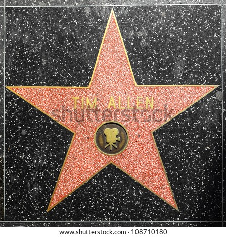 Hollywood Stars Fame on Hollywood   June 24  Tim Allen S Star On Hollywood Walk Of Fame On