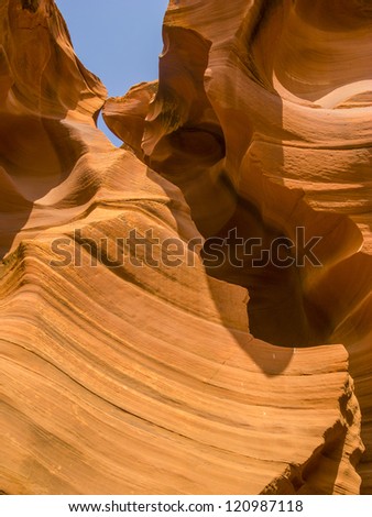 Antelopes Canyon near page, the world famous slot canyon in the Antelope Canyon Navajo Tribal Park
