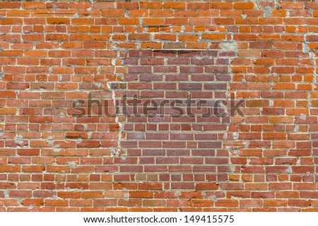 brick pattern at the wall with two kind of bricks
