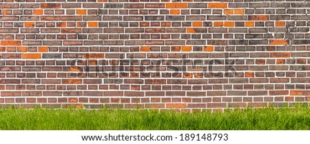 Old bricked wall in former   factory