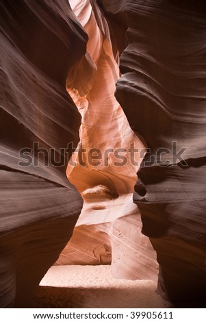 Antelopes Canyon near page, the world famous slot canyon in the  \