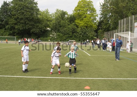 SCHWALBACH, GERMANY - JUNE 02: Football Tournament, BSC Schwalbach CUP, game Children E-Class Tournament - BSC Schwalbach , June 02,2007 in Schwalbach, Germany