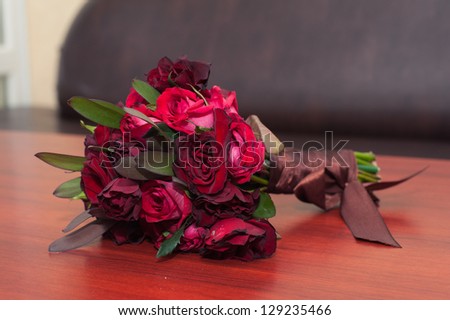 Bunch of flowers . Bridal wedding bouquet of flowers . Abstract background of flowers. Close-up.