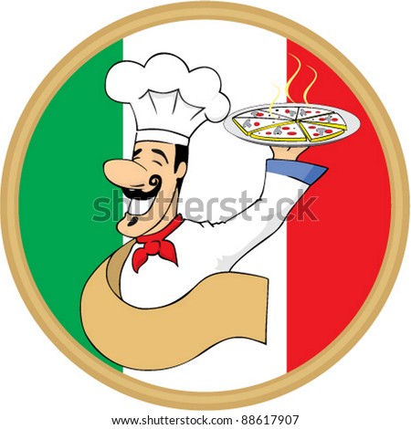 italian pizza cartoon