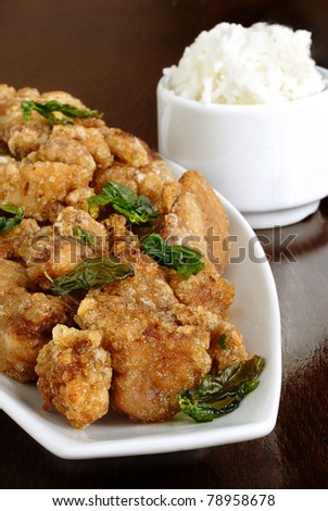 crispy chicken basil