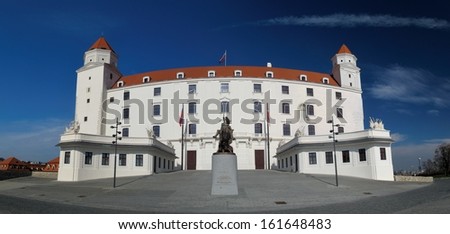 Bratislavsky hrad castle in Bratislava in Slovakia