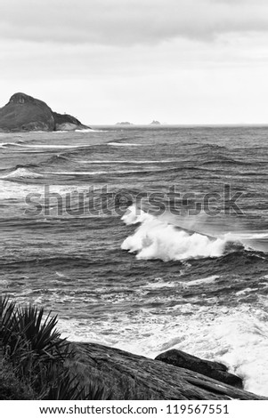 Stormy Sea (Black & white)