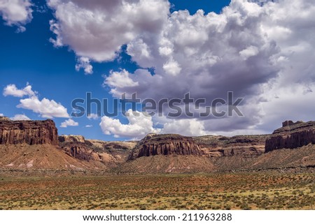 High Dynamic Range (HDR) Photo of a view of Canyonlands National Park