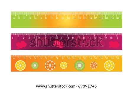centimeters on ruler. stock vector : Vector ruler with the scale of centimeters, eps10