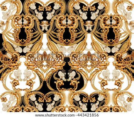 Seamless Baroque pattern