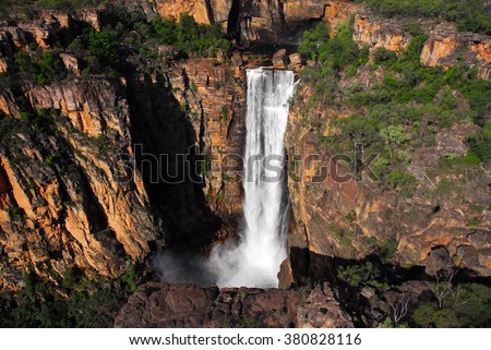 The Jim Jim Falls in Kakadu National Park, the Northern Territory of Australia.
