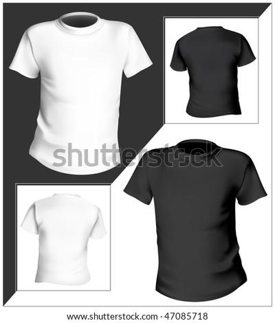 Black+t+shirt+template+