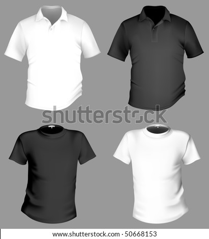 Black And White T Shirt Template