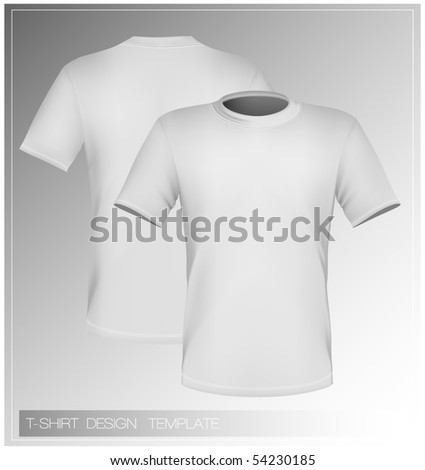 T Shirt Design Template Back. T-shirt design template (front
