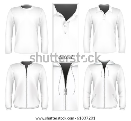 sweatshirt vector template. stock vector : Vector t-shirt,