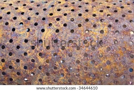 Rusty vintage metallic background