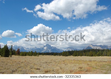 Grand Tetons prairie landscape