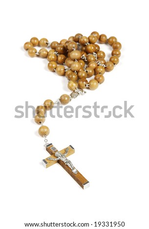 jesus on the cross. handmade rosary cross made