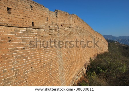 Surrounding wall of the ancient country China.