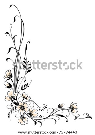 Floral Background Pink Flower Vector - 75794443 : Shutterstock
