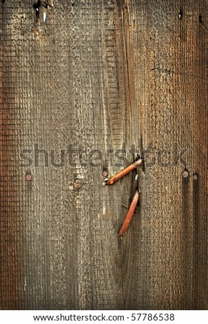 wood board with nails texture