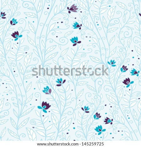 white seamless pattern with small flowers