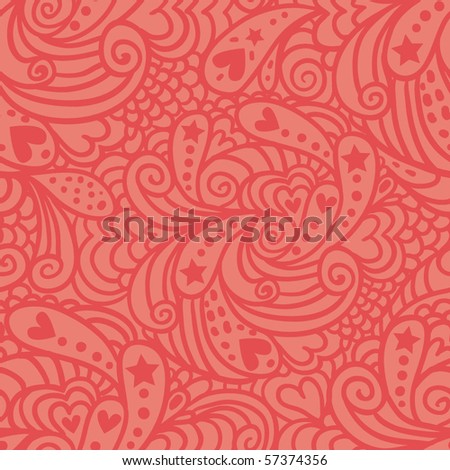 Red Paisley Pattern