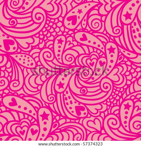 stock vector pink paisley seamless pattern Save to a lightbox 